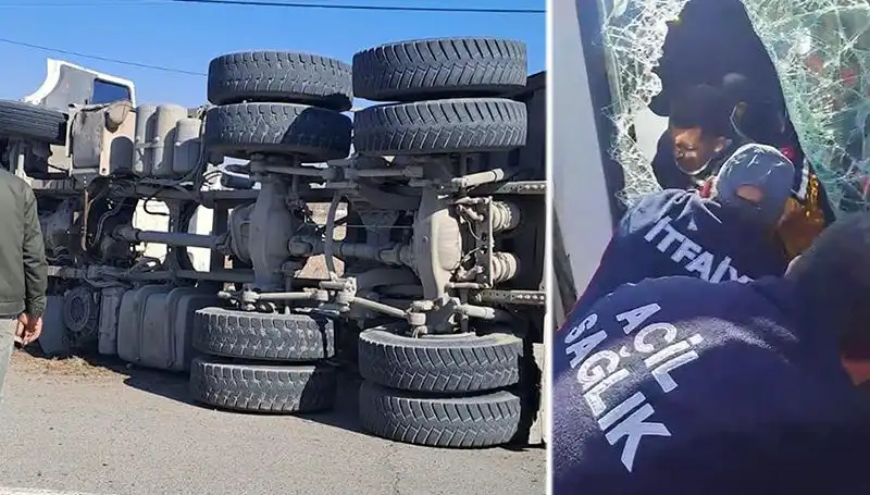 Virajı Alamayan Kamyonun Dramı: O Anlar Kameralara Yansıdı