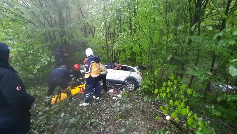 Ormanlık Alana Uçan Araçta Can Pazarı: Hayatını Kaybedenler Var