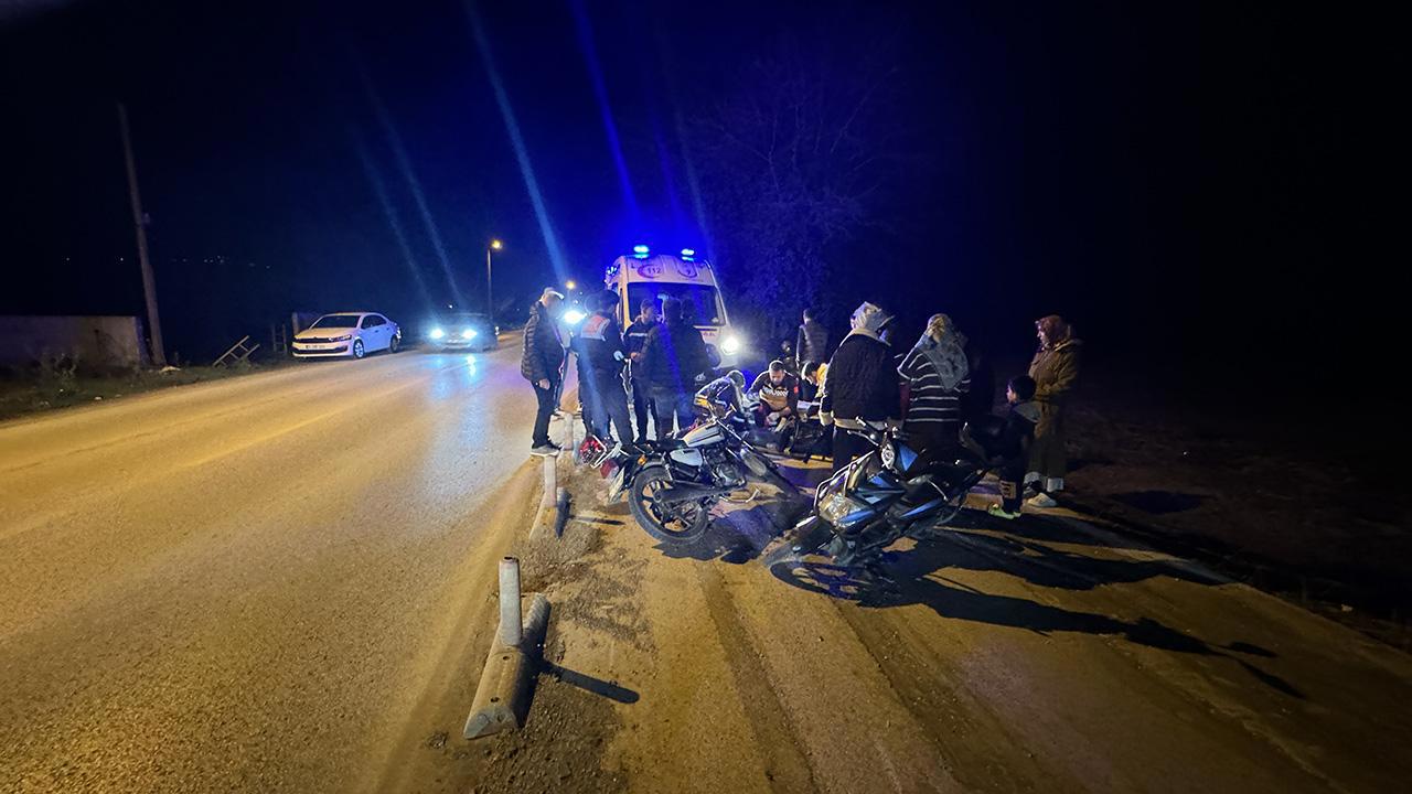 Motosiklet Karıştı: İki Ayrı Kaza Meydana Geldi