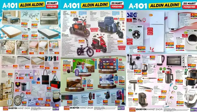 A101 Aktüel Kataloğu ile 20 Mart'ta Kaçırılmayacak Ürünler Geliyor!